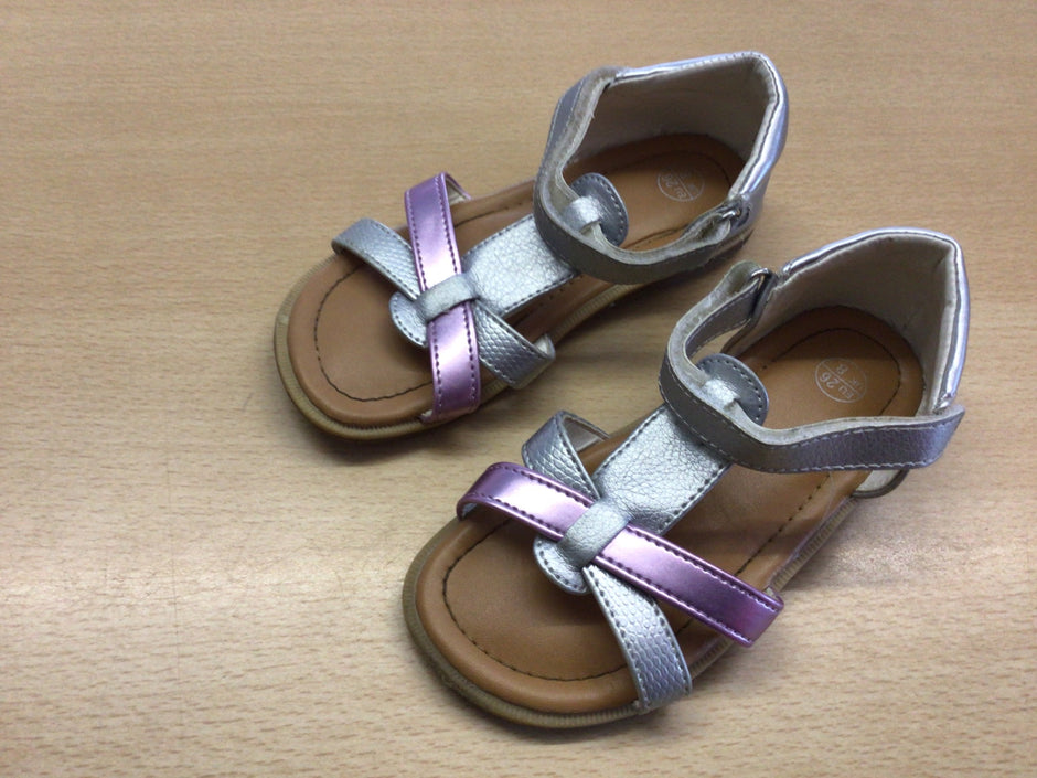 Sandalen 26 Silber, Lila