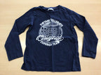 Langarmshirt 122/128 Dunkelblau
