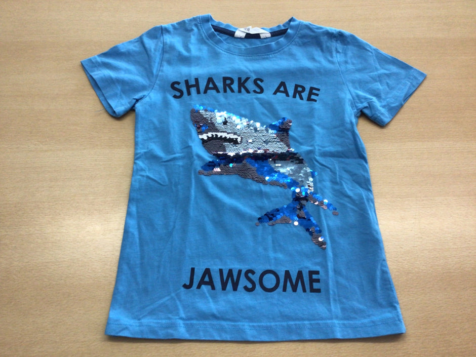 T-Shirt 122/128 Blau