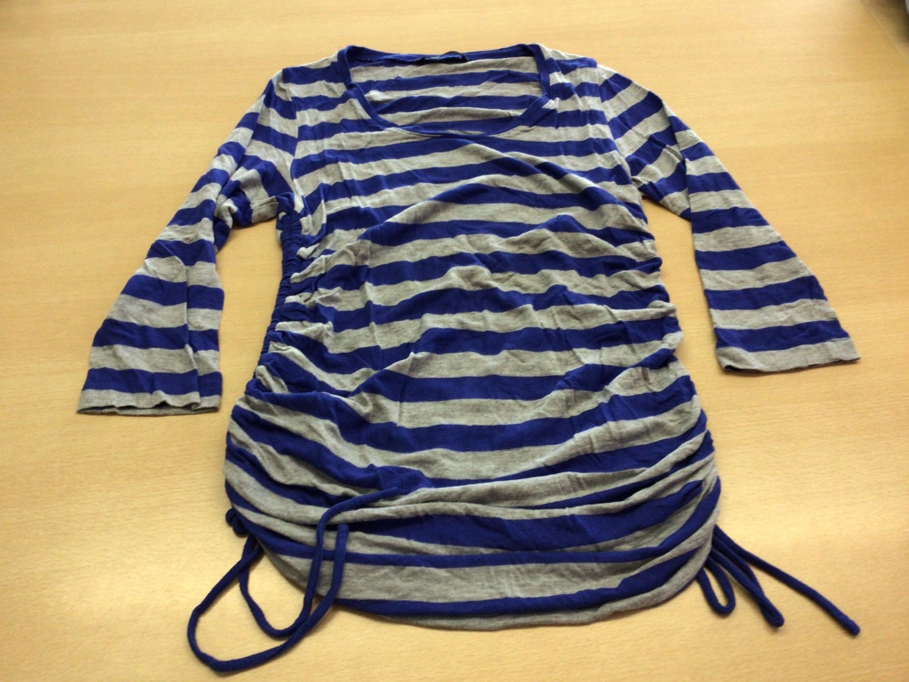 Umstands-Shirt S Grau Blau