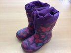  Gummistiefel gefüttert 26 Bunt mit lila, pink, rot und türkisen Akzenten