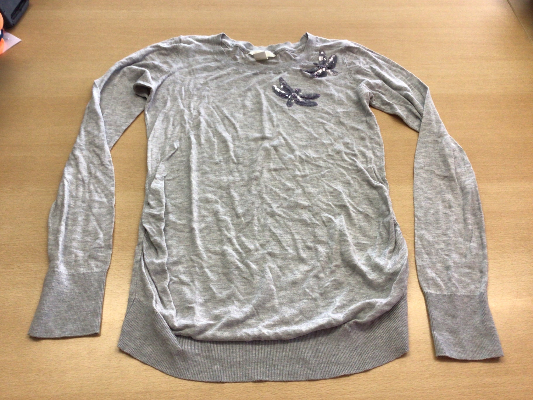 Umstands-Pullover M Grau