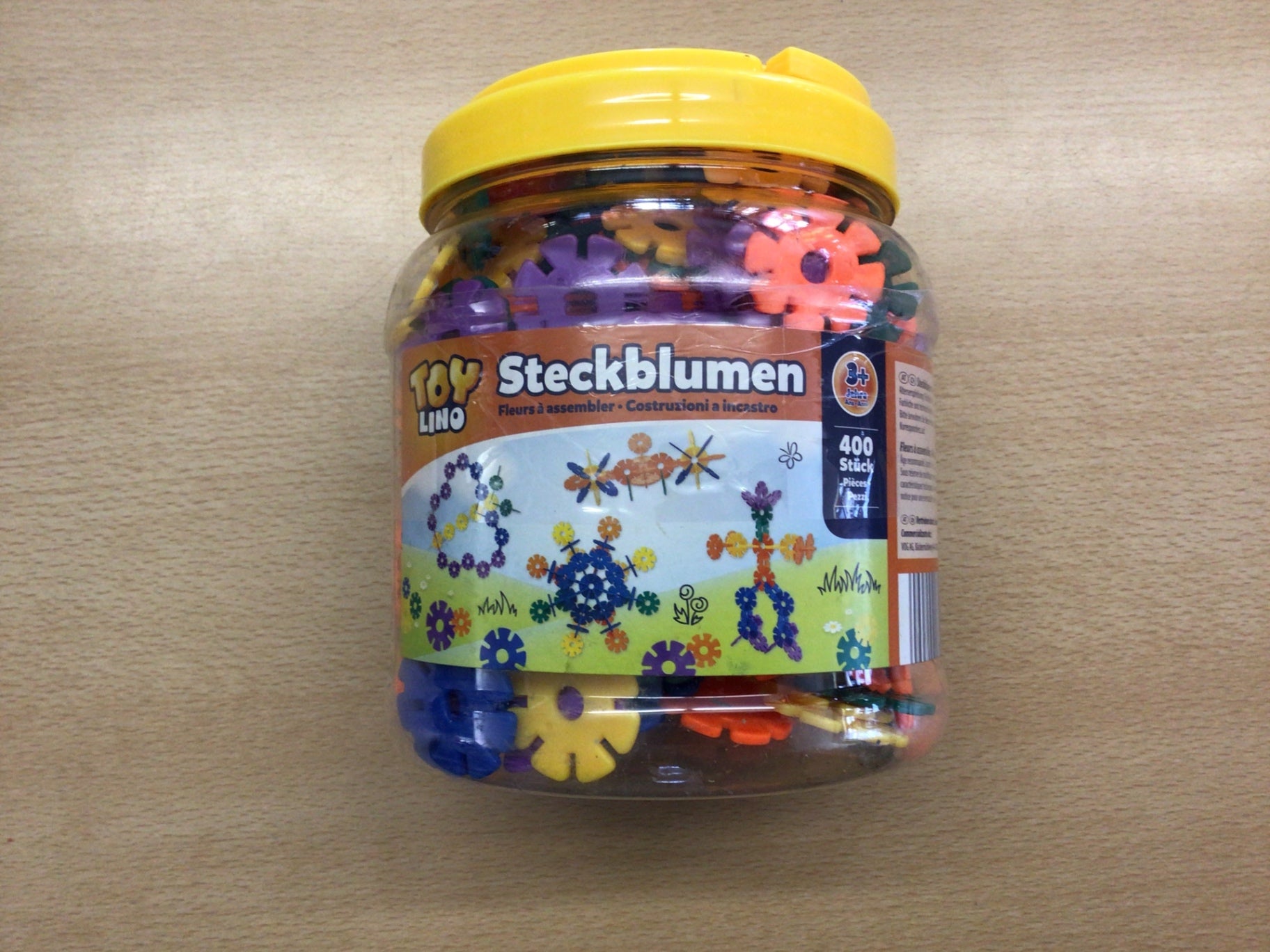 Toy Lino Steckblumen bunt