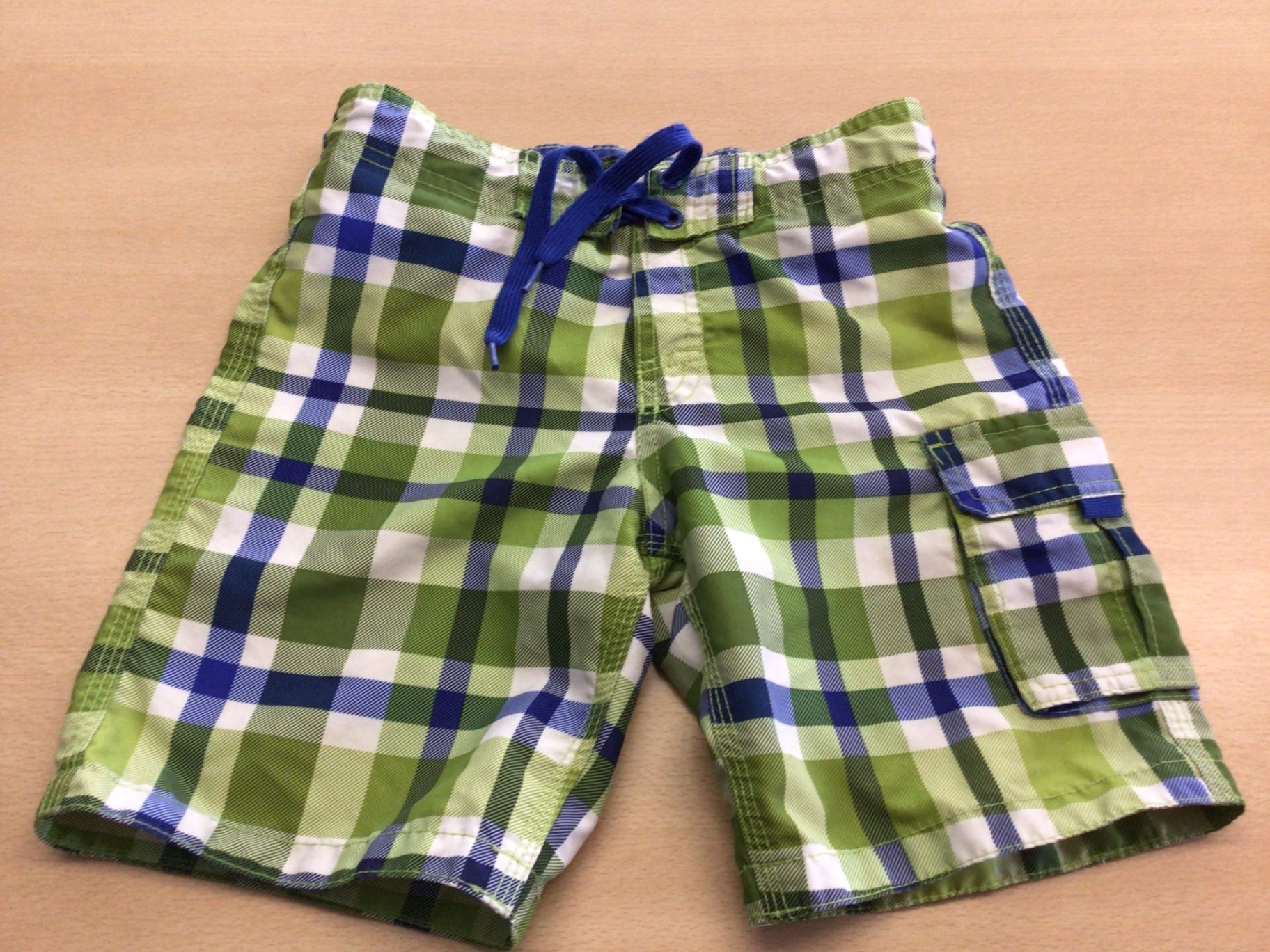  Badeshorts 122/128 Grün, Blau, Weiß