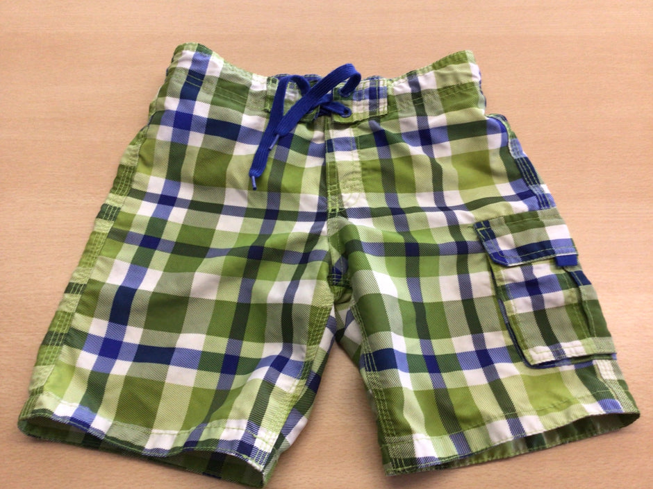  Badeshorts 122/128 Grün, Blau, Weiß