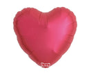 Folienballon Herz Love ca. 35 cm – Metallic Rot