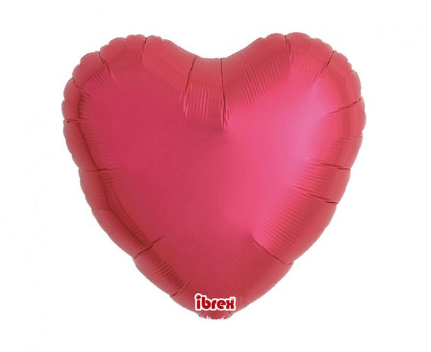 Folienballon Herz Love ca. 35 cm – Metallic Rot