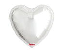 Folienballon Herz Love ca. 35 cm – Metallic silber