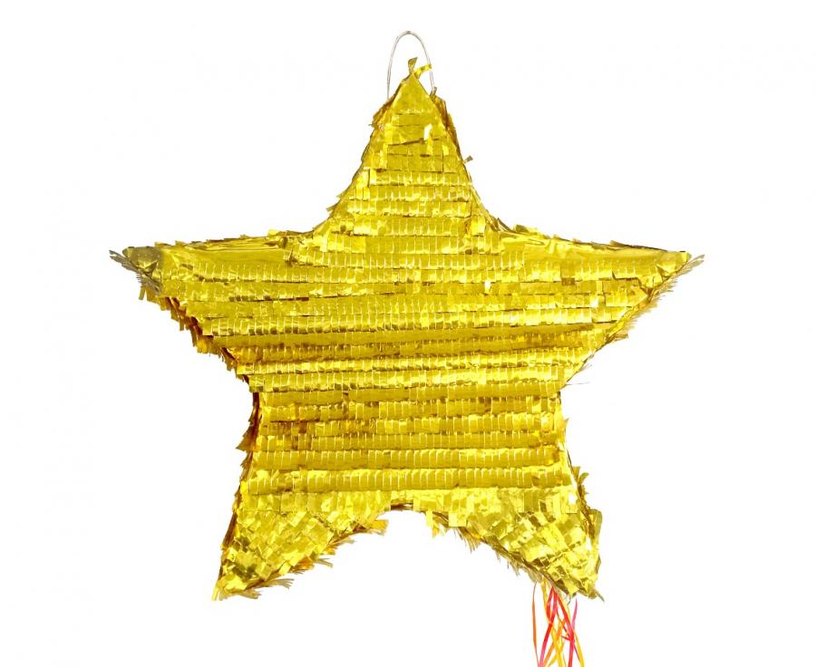 "Star" Pinata, metallic, size 45x44x9 cm
