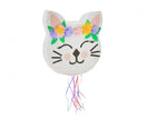 Pinata Cat with Flowers, size 33 x 35 x 7.5 cm