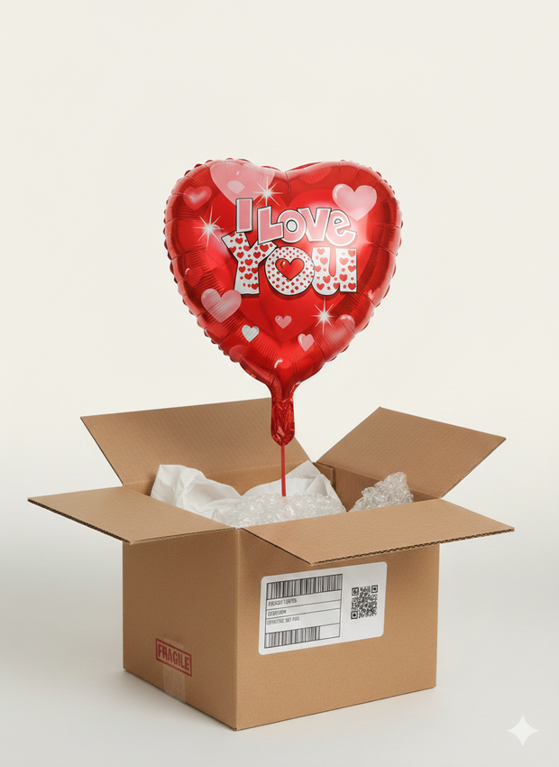 Folienballon Herz "I love you"