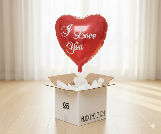 Folienballon Herz "I Love You" – Rot – 46 cm