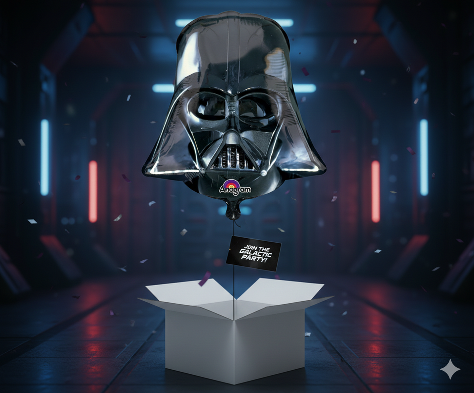 Darth Vader SHP Folienballon ca. 63 x 63 cm – Star Wars Edition