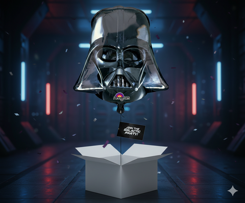 Darth Vader SHP Folienballon ca. 63 x 63 cm – Star Wars Edition