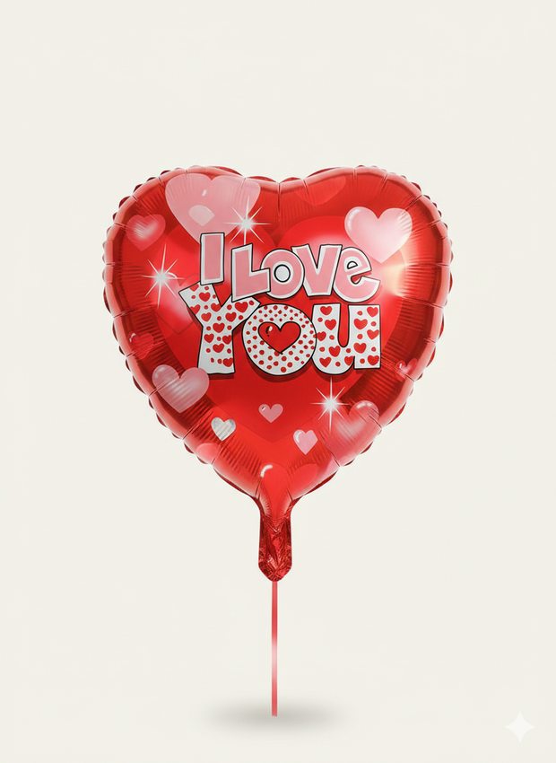 Folienballon Herz "I love you"