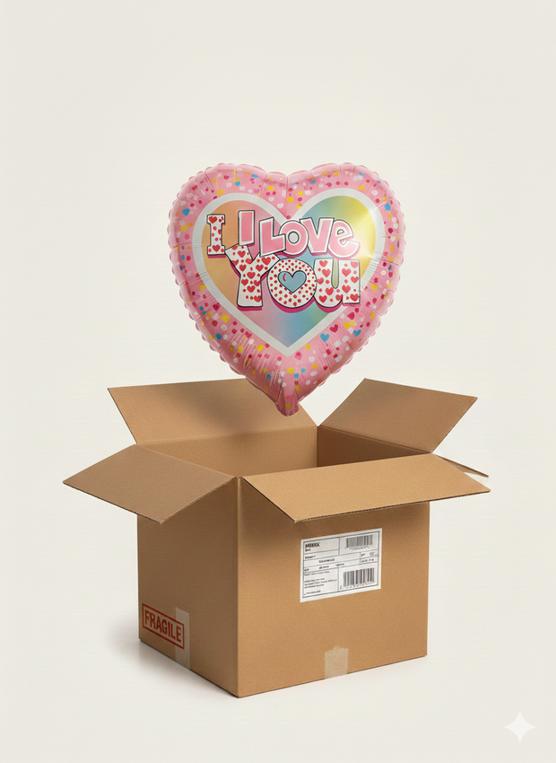 Folienballon Herz "I love you"