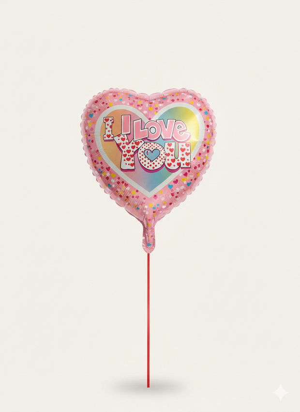 Folienballon Herz "I love you"