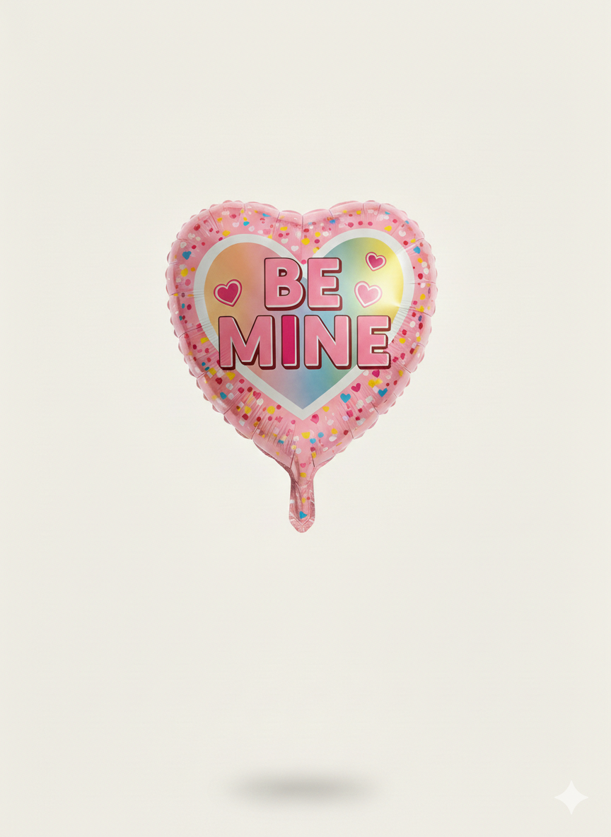 Folienballon Herz Love "BE MINE"