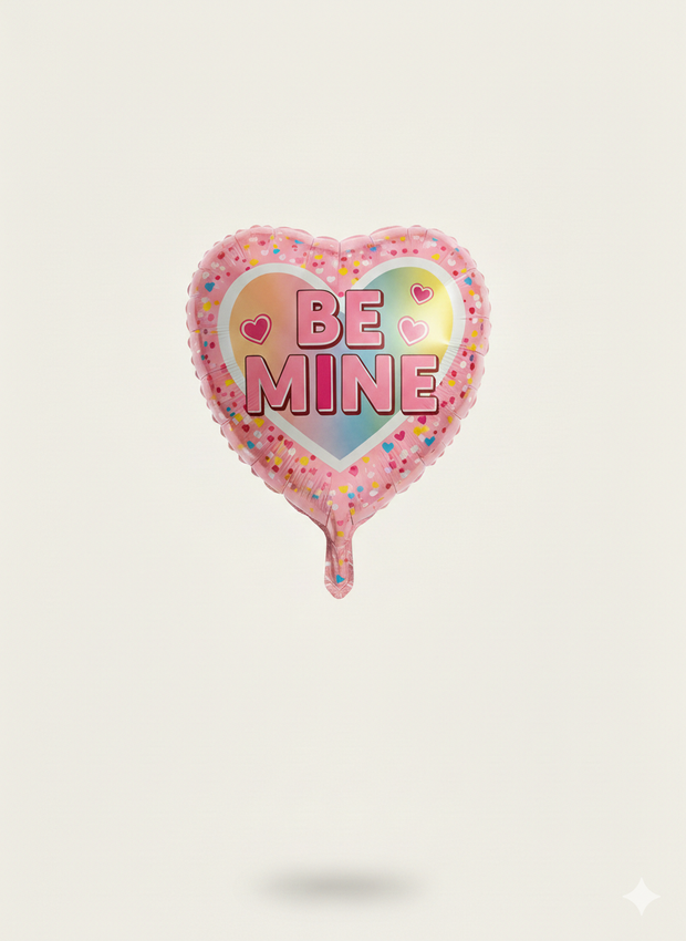 Folienballon Herz Love "BE MINE"