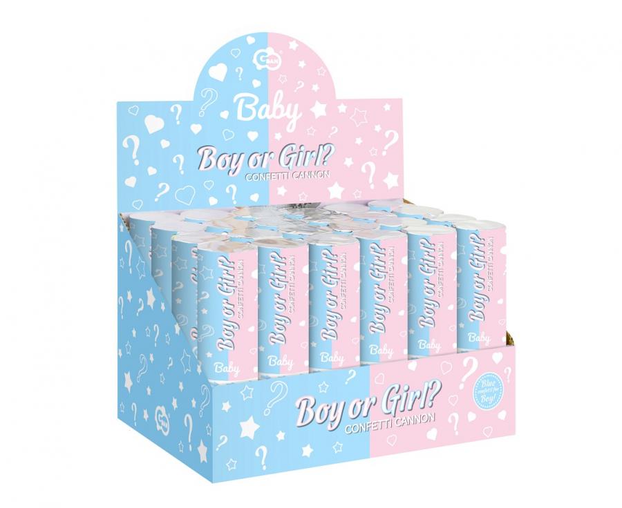 Gender Reveal Konfetti Kanone „It's a Boy!“ – Der magische Moment in Blau